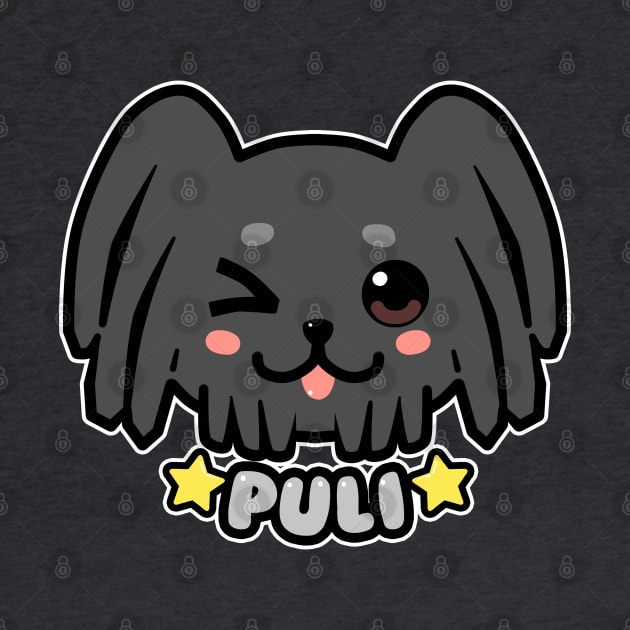 KAWAII Puli Dog Face by TechraNova